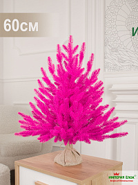 Ель искусственная Империя Елок "Ель Арфа розовая", 0.6 м, ПЕ